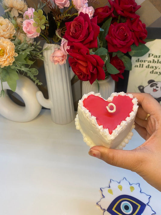 Red Heart Cake