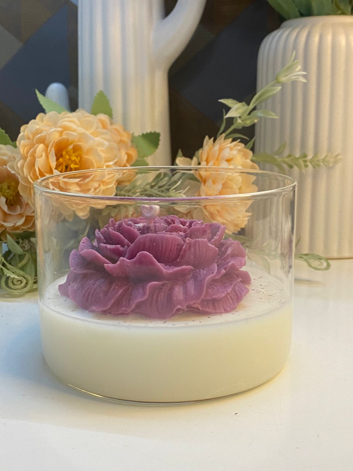 Peony Cup Candle