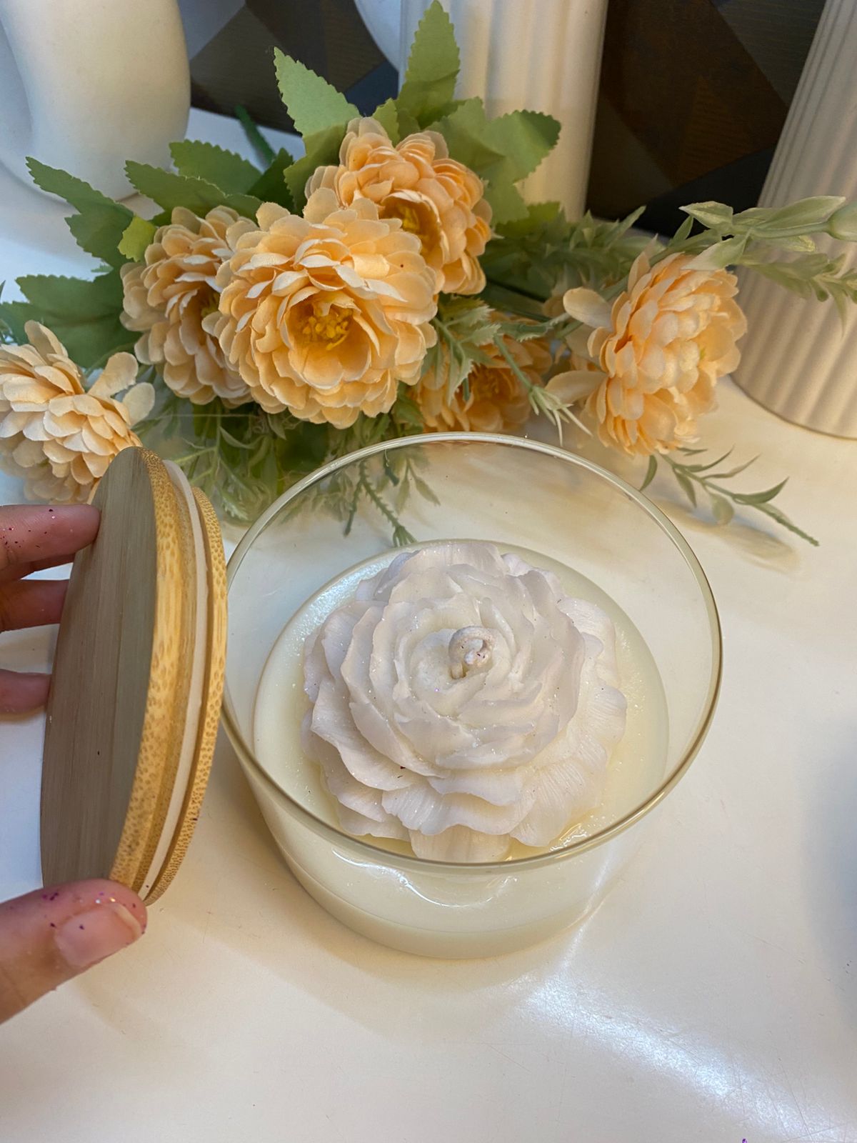 Peony Cup Candle