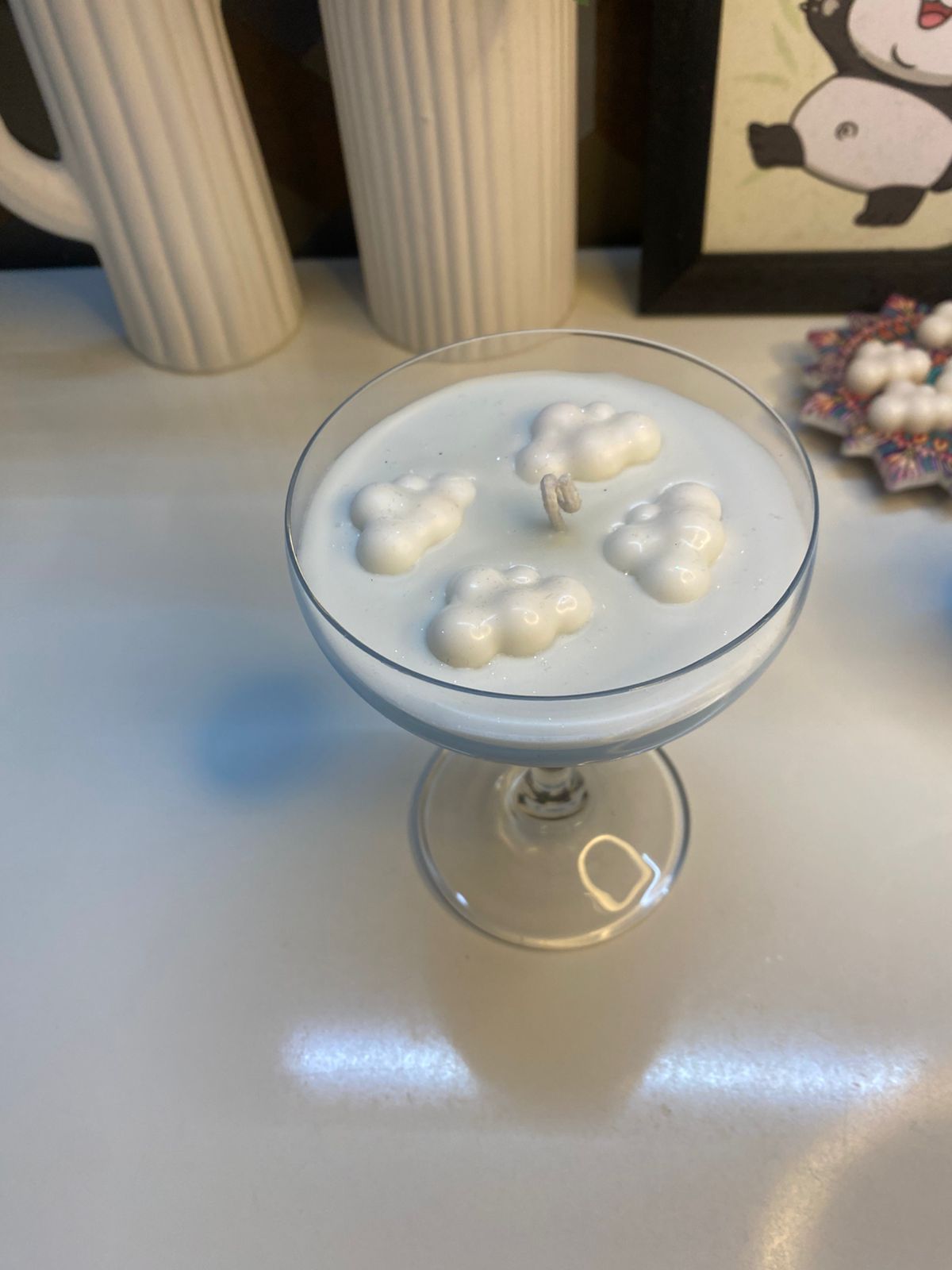 Cloud Martini Candle