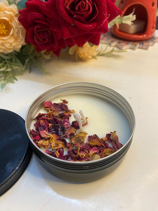 Dry Petals Rose Tin