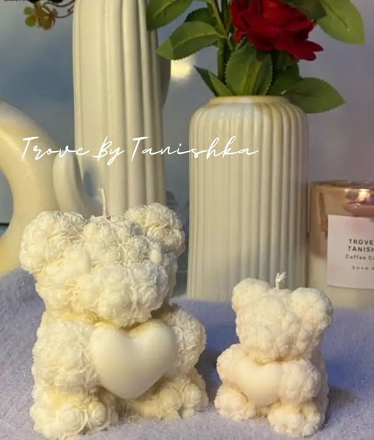 Rose Teddy Candle