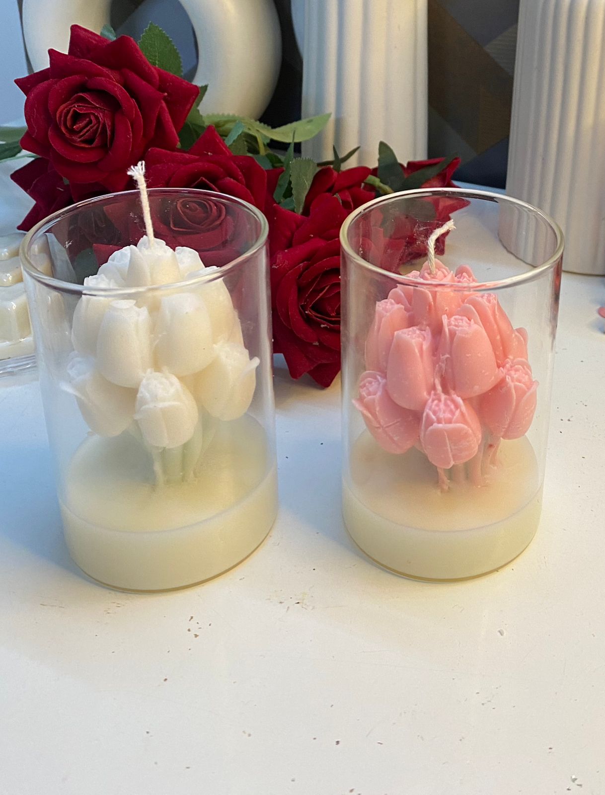 Tulip Glass Candle