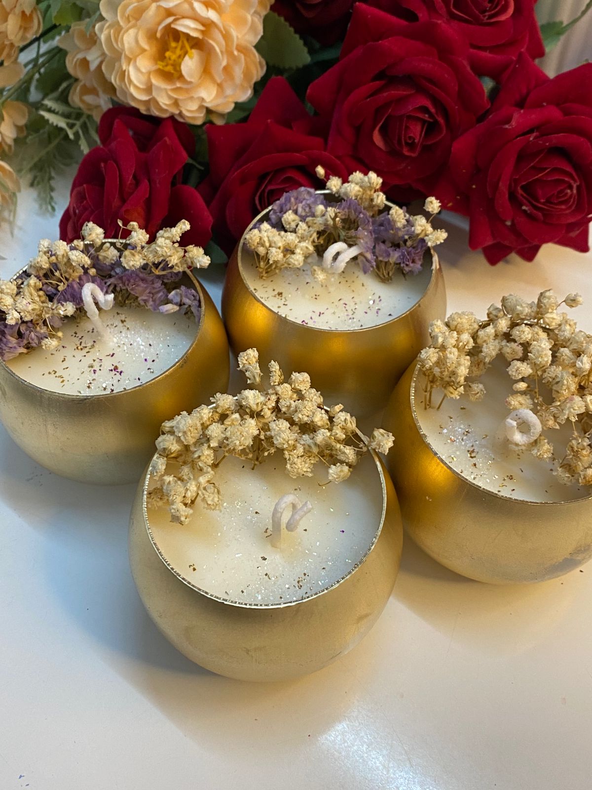 Golden flower Cups