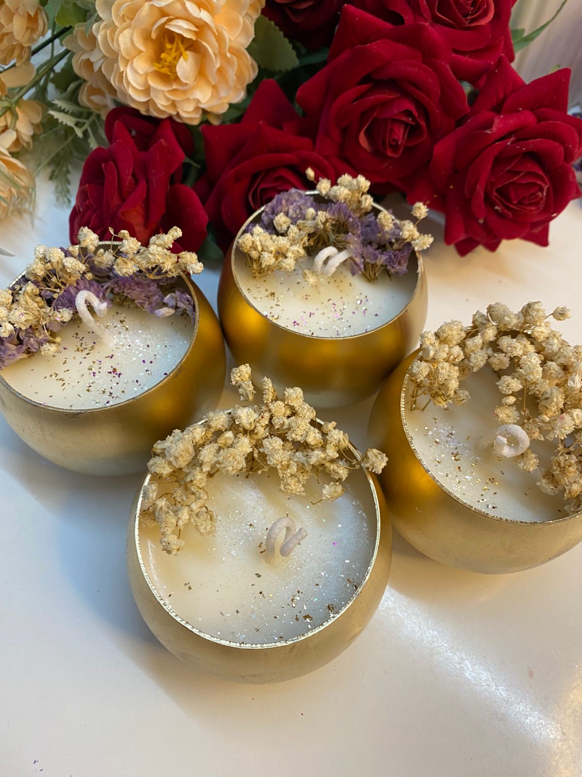 Golden flower Cups