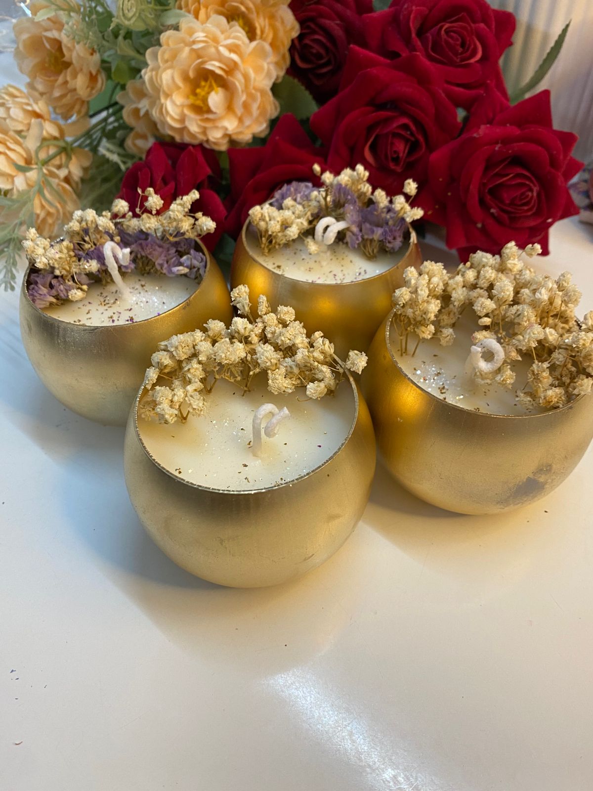 Golden flower Cups