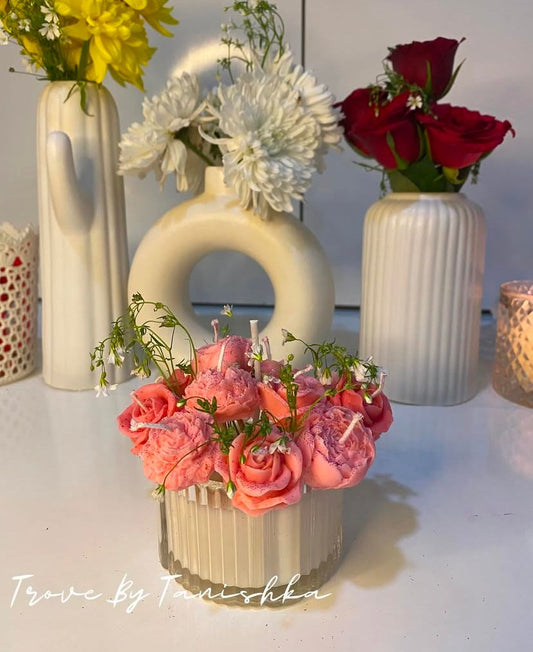 Bouquet candle