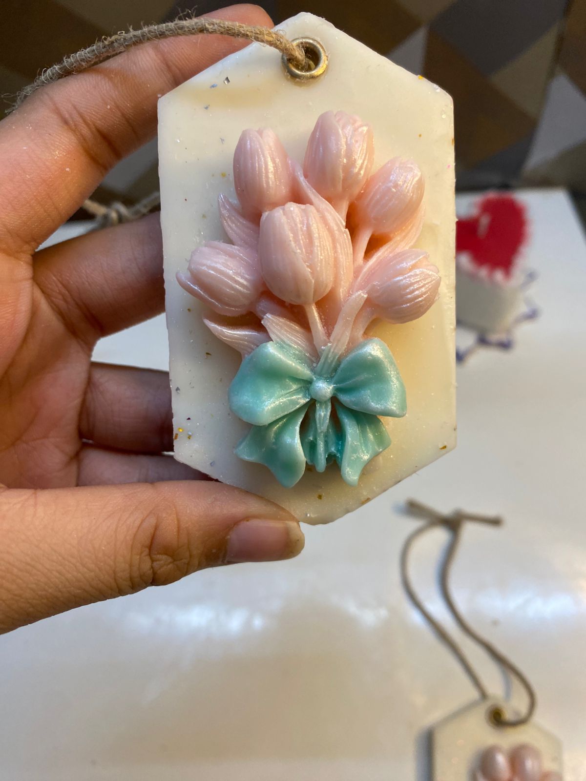 Pink tulip Bouquet Wax Sachet