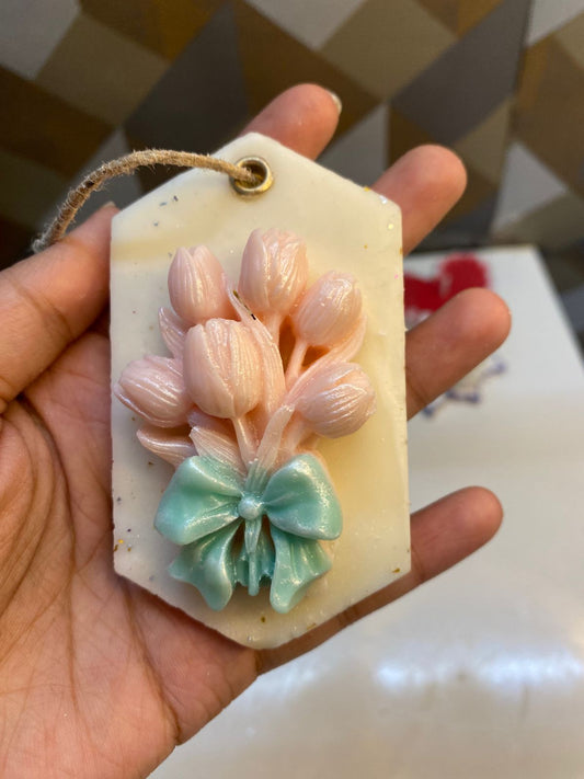 Pink tulip Bouquet Wax Sachet