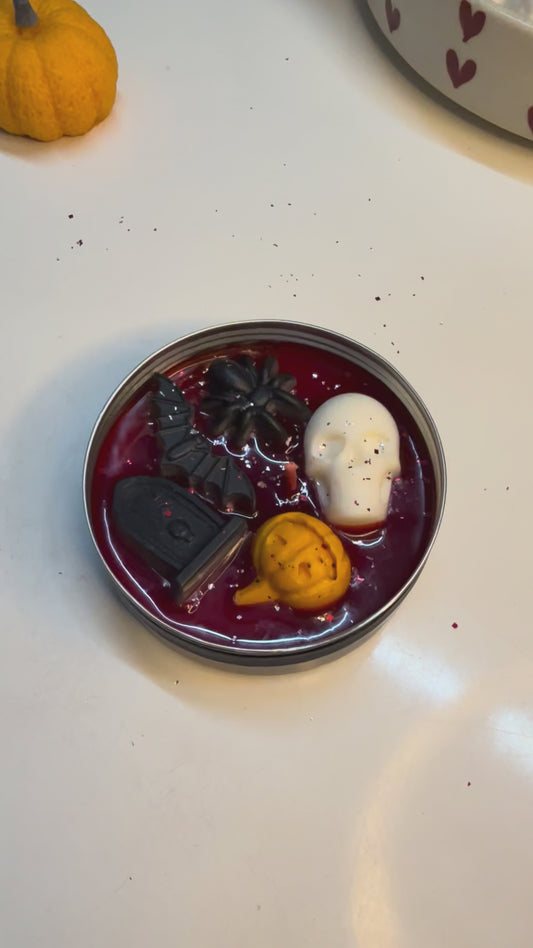 Halloween tin
